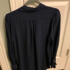 Maeve Navy Button down shirt